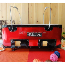 Red color Japanese ceramic charcoal bbq grill for home use